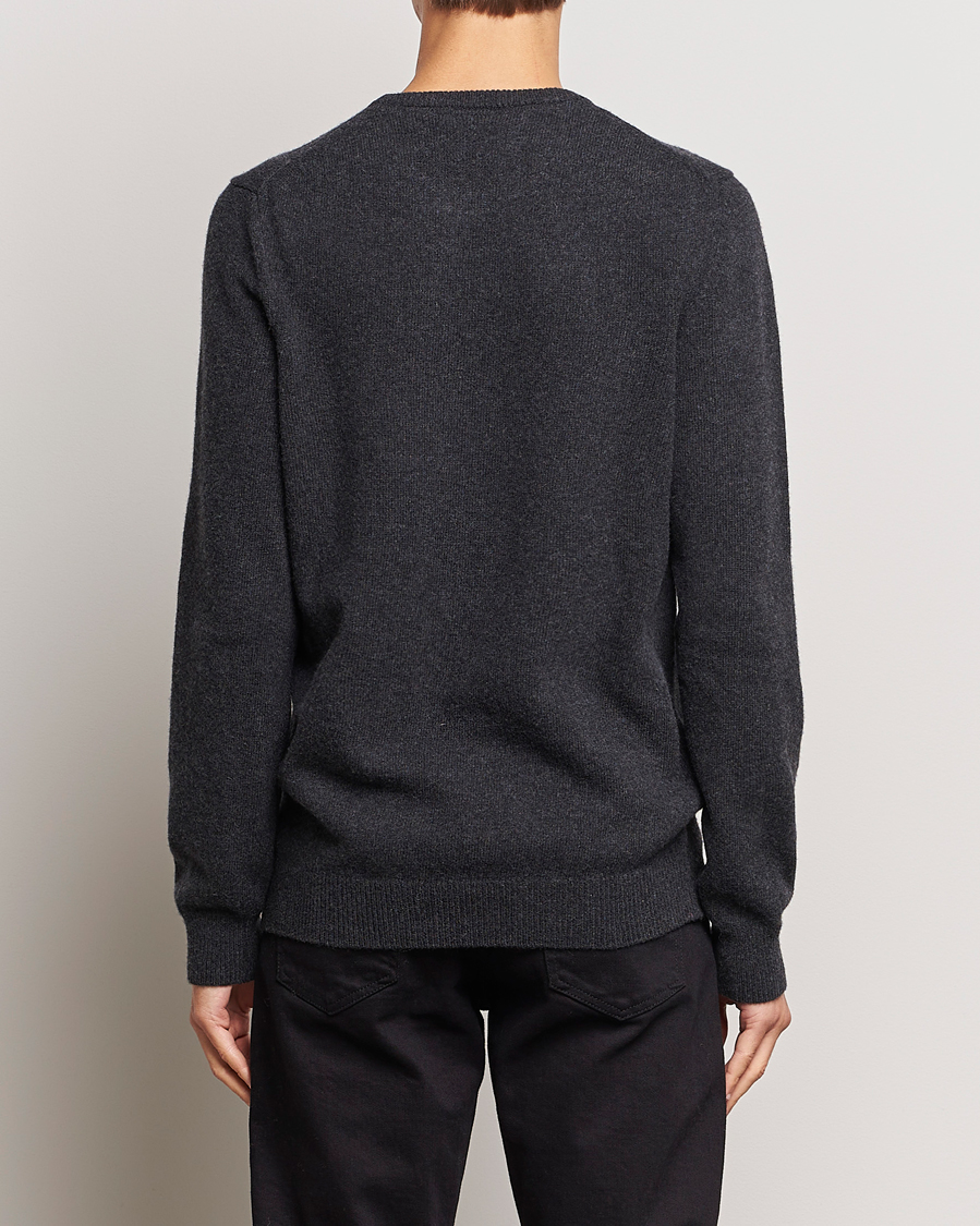 Herre | Trøjer | Lyle & Scott | Lambswool Crew Neck Pullover Charcoal Marl