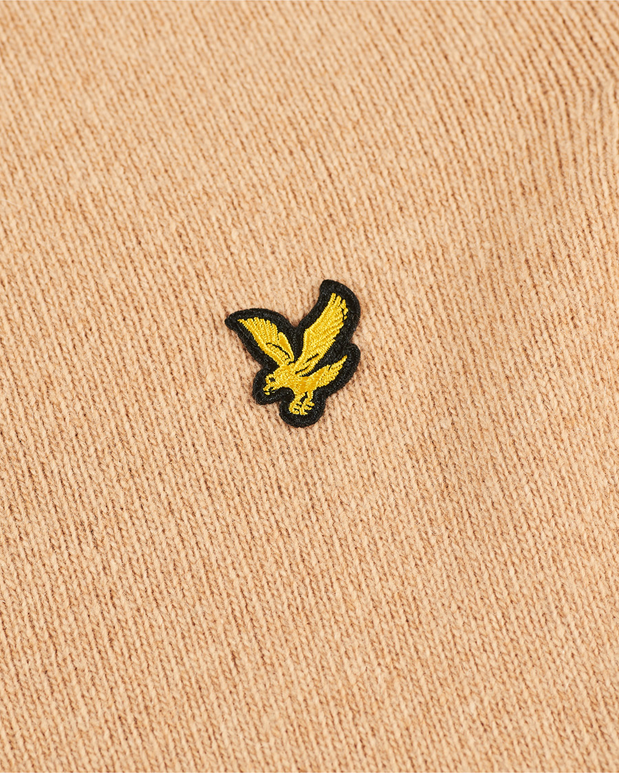 Herre | Trøjer | Lyle & Scott | Lambswool Crew Neck Pullover Tan Marl
