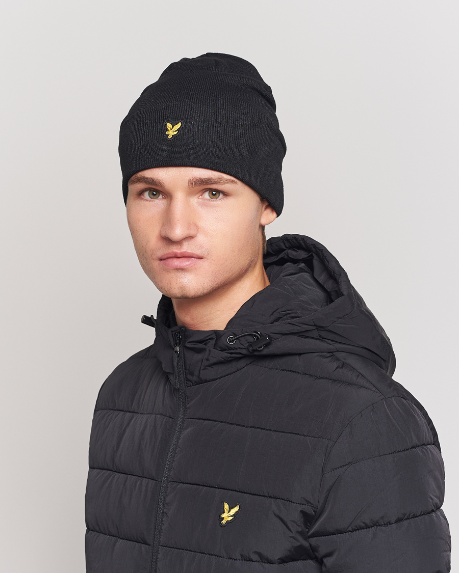 Herre | Lyle & Scott Beanie True Black | Lyle & Scott | Beanie True Black