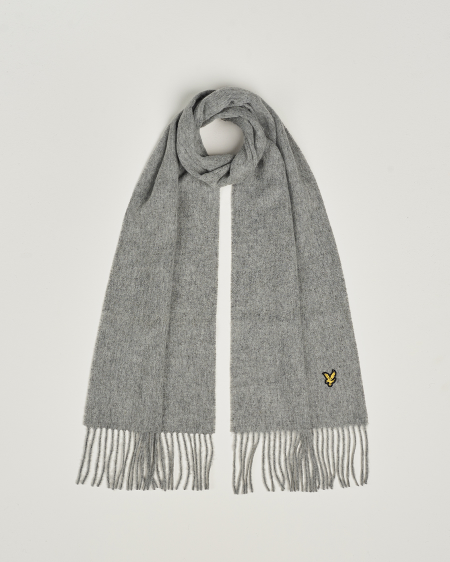 Herre | Lyle & Scott Lambswool Scarf Mid Grey Marl | Lyle & Scott | Lambswool Scarf Mid Grey Marl