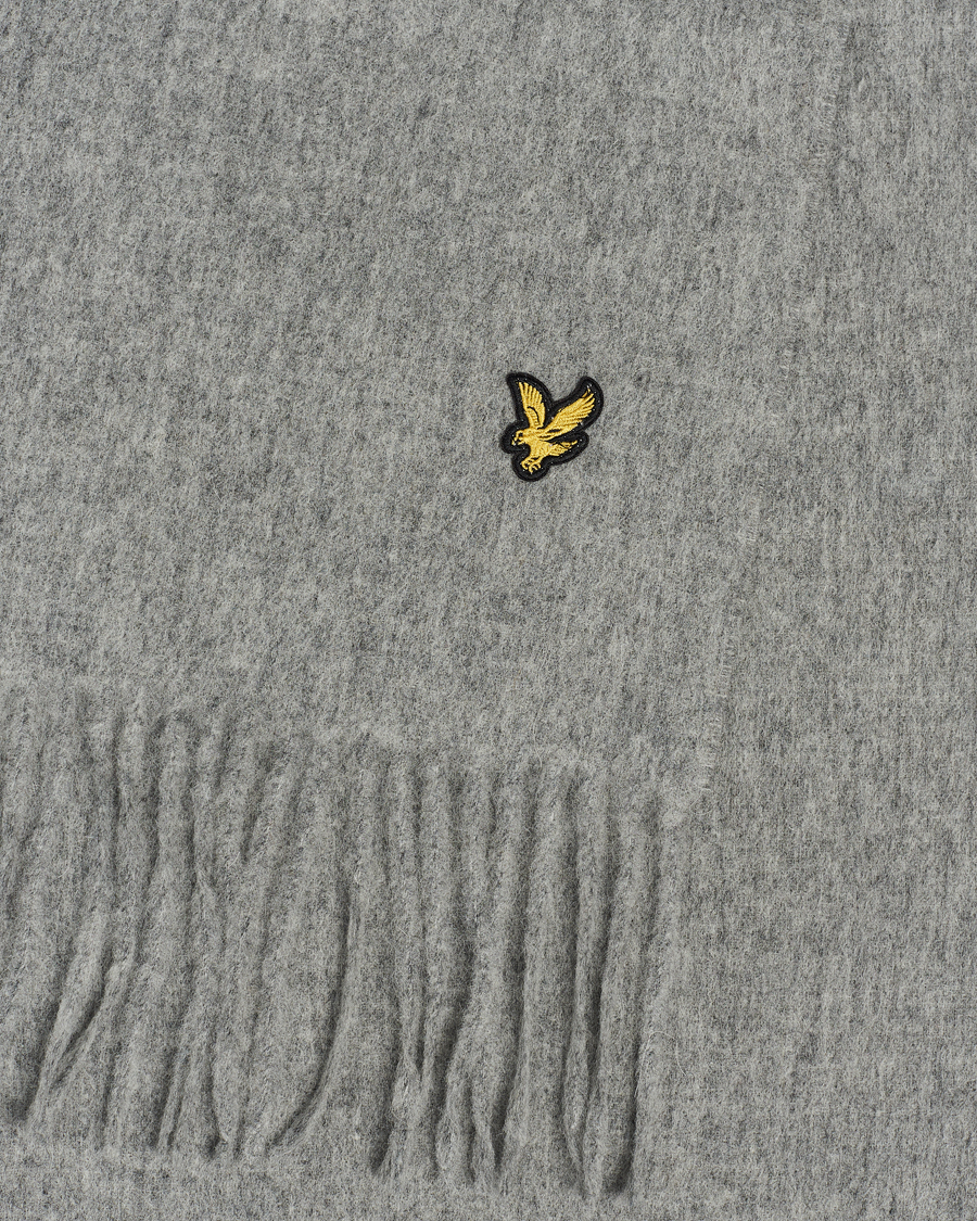 Herre | Lyle & Scott Lambswool Scarf Mid Grey Marl | Lyle & Scott | Lambswool Scarf Mid Grey Marl