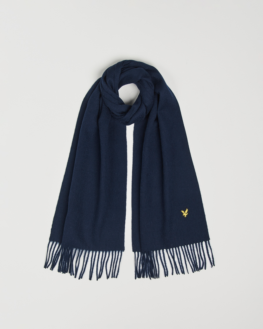 Herre | Lyle & Scott Lambswool Scarf Dark Navy | Lyle & Scott | Lambswool Scarf Dark Navy