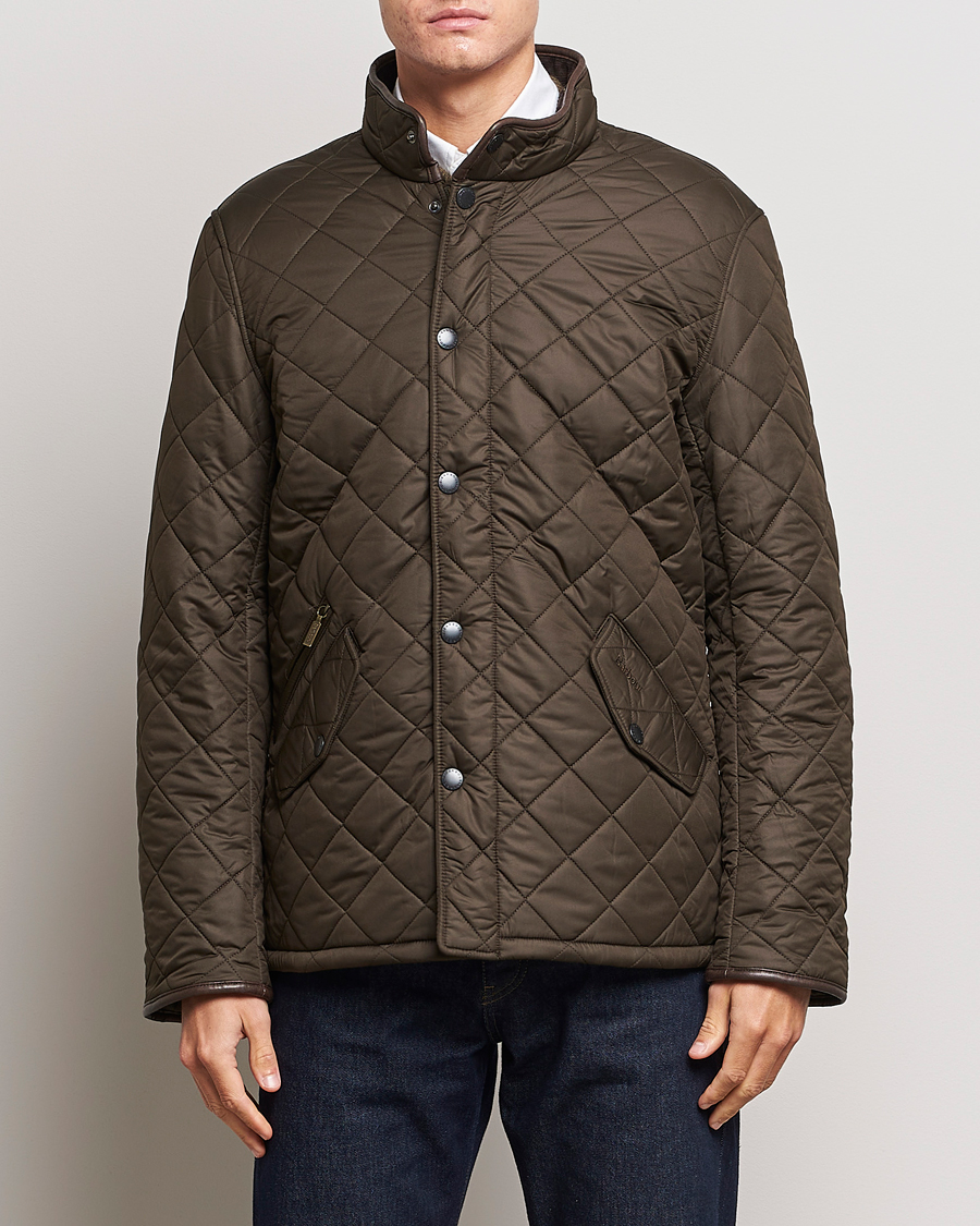 Herre | Barbour | Barbour Lifestyle | Powell Quilted Jacket Olive