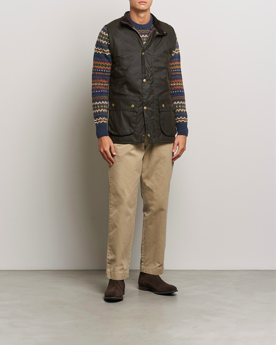 Herre | Jakker | Barbour Lifestyle | Westmorlan Wax Gilet Olive