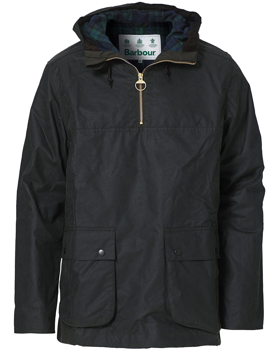 Herre | Jakker | Barbour White Label | Wax Smock Anorak Sage