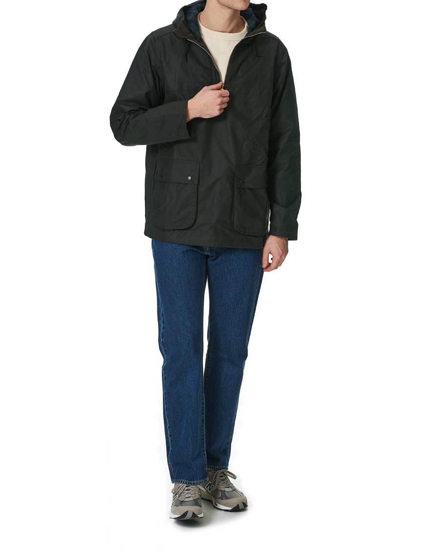 Herre | Jakker | Barbour White Label | Wax Smock Anorak Sage