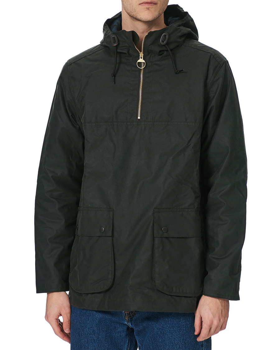 Herre | Jakker | Barbour White Label | Wax Smock Anorak Sage