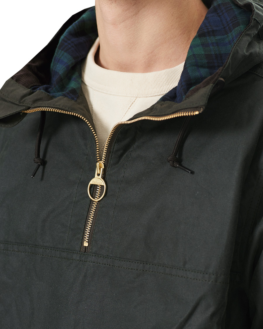 Herre | Jakker | Barbour White Label | Wax Smock Anorak Sage