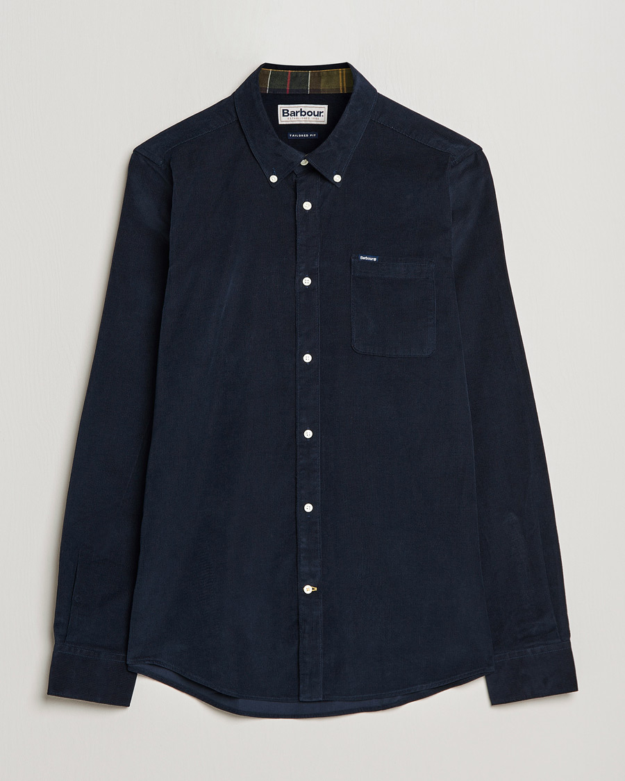 Herre | Skjorter | Barbour Lifestyle | Ramsey Corduroy Shirt Navy