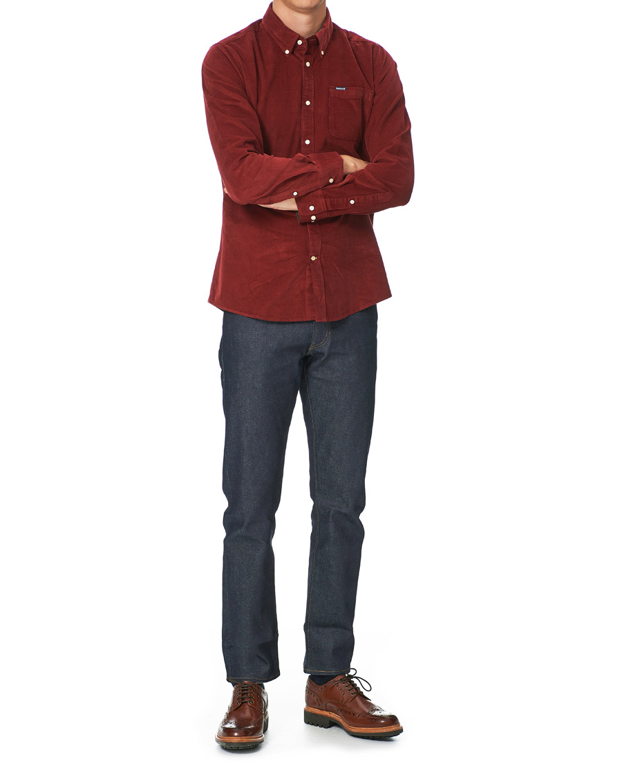 Herre | Skjorter | Barbour Lifestyle | Ramsey Corduroy Shirt Rust