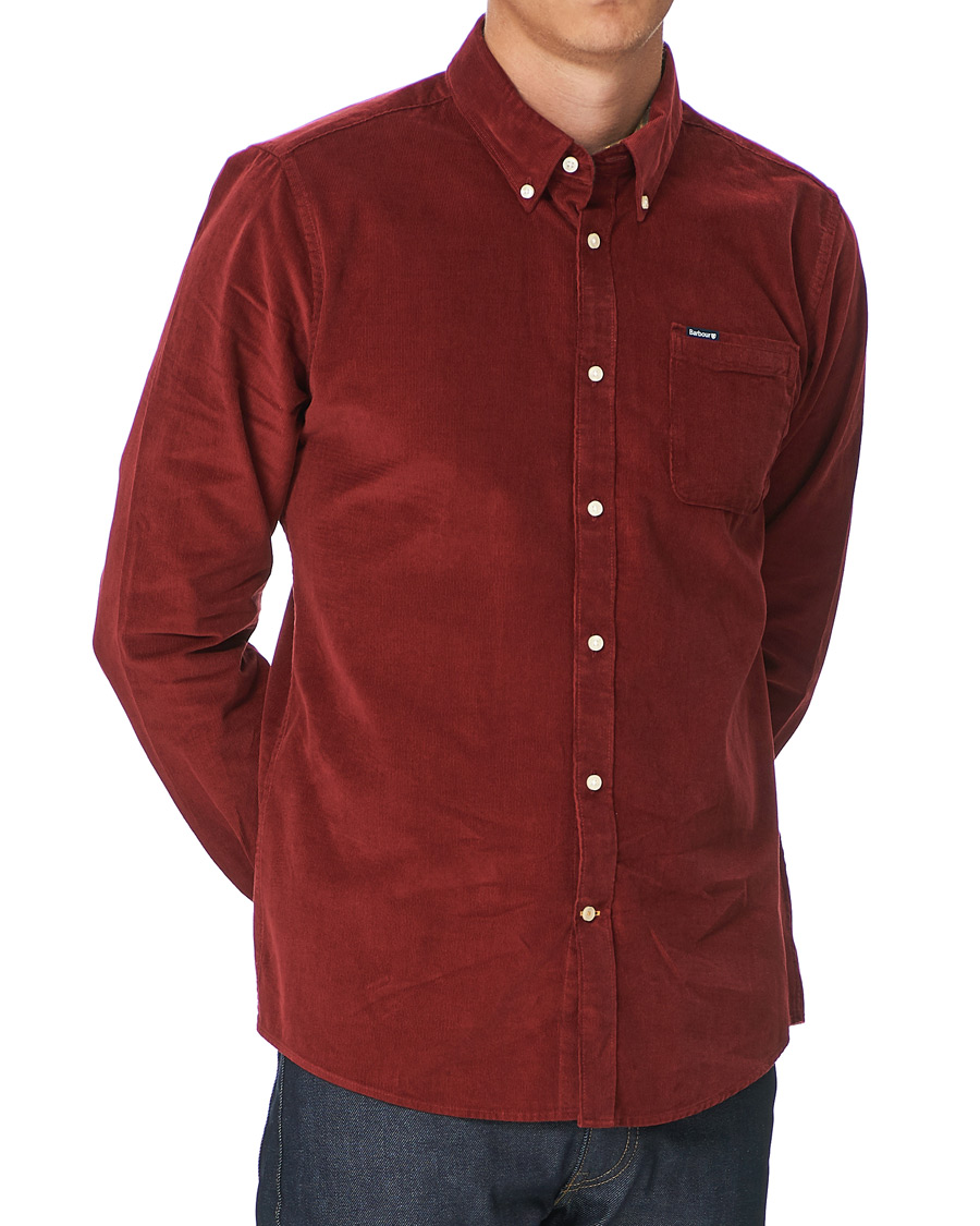 Herre | Skjorter | Barbour Lifestyle | Ramsey Corduroy Shirt Rust