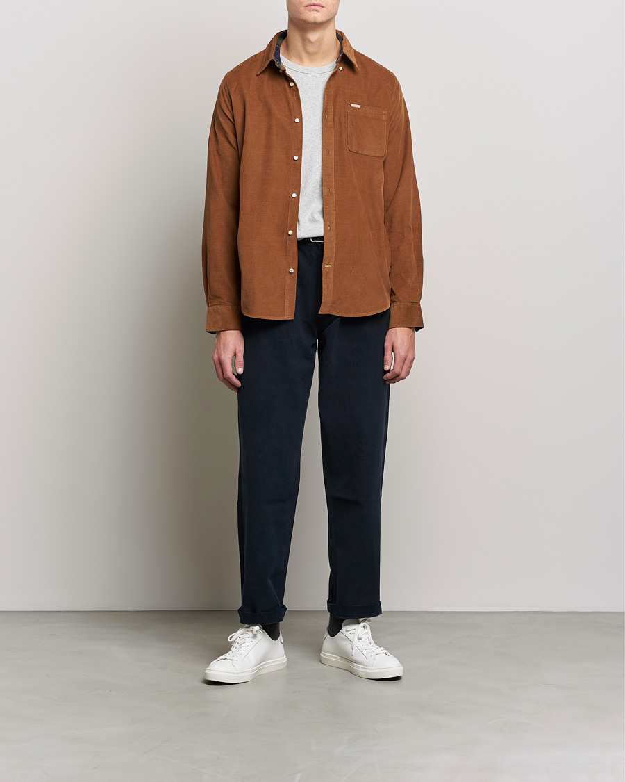 Herre | Skjorter | Barbour Lifestyle | Ramsey Corduroy Shirt Sandstone