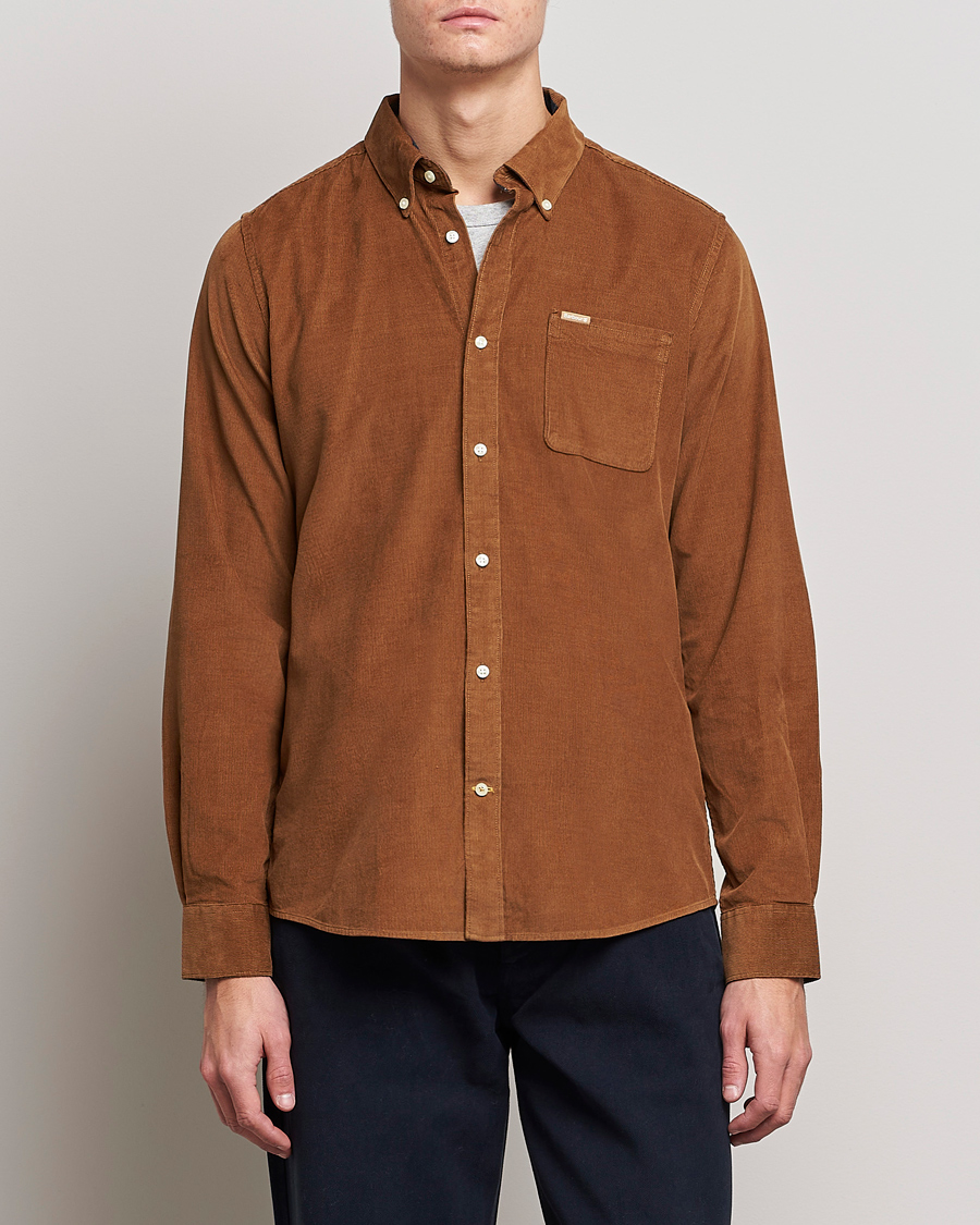 Herre | Skjorter | Barbour Lifestyle | Ramsey Corduroy Shirt Sandstone
