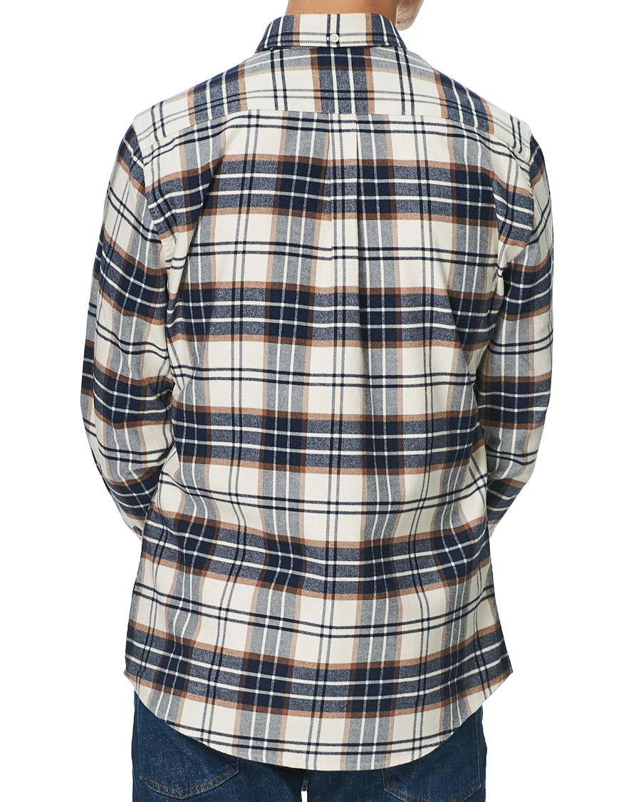 Herre | Skjorter | Barbour Lifestyle | Portdown Flannel Check Shirt Ecru