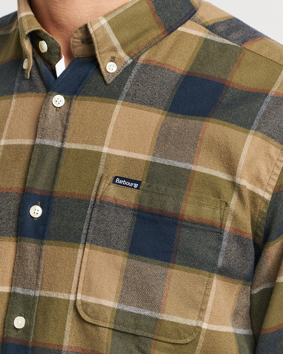 Herre | Skjorter | Barbour Lifestyle | Country Check Flannel Shirt Stone