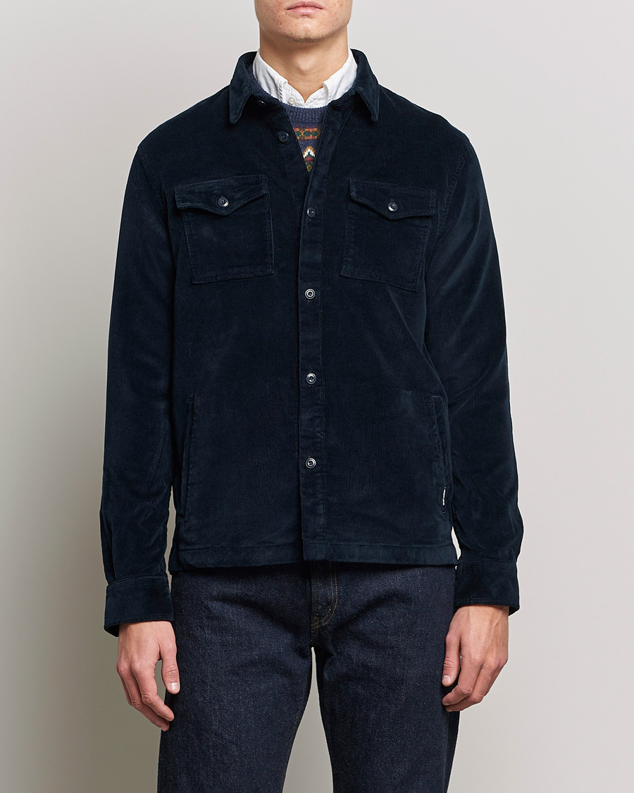 Herre | Skjorter | Barbour Lifestyle | Corduroy Overshirt Navy