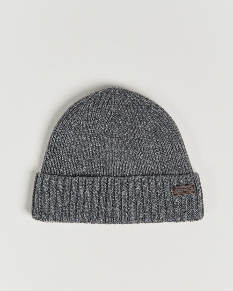 Herre | Barbour Lifestyle Carlton Wool Beanie Mid Grey Marl | Barbour Lifestyle | Carlton Wool Beanie Mid Grey Marl