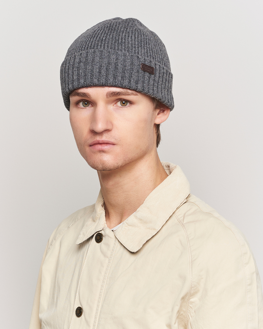 Herre | Barbour Lifestyle Carlton Wool Beanie Mid Grey Marl | Barbour Lifestyle | Carlton Wool Beanie Mid Grey Marl