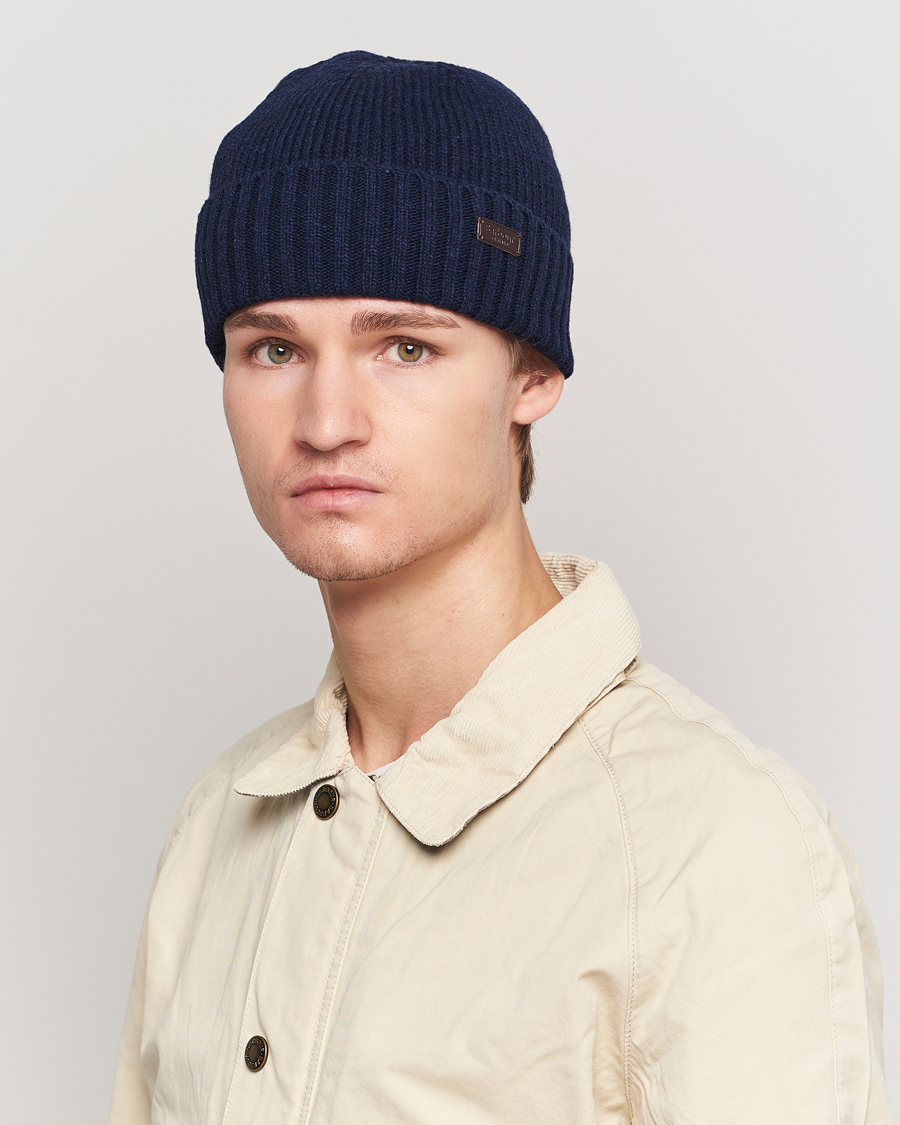 Herre | Barbour Lifestyle Carlton Wool Beanie Navy | Barbour Lifestyle | Carlton Wool Beanie Navy
