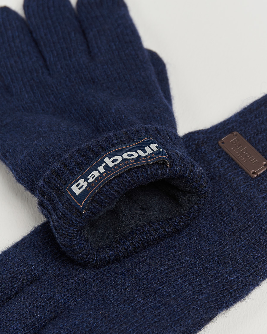 Herre |  | Barbour Lifestyle | Carlton Wool Gloves Navy