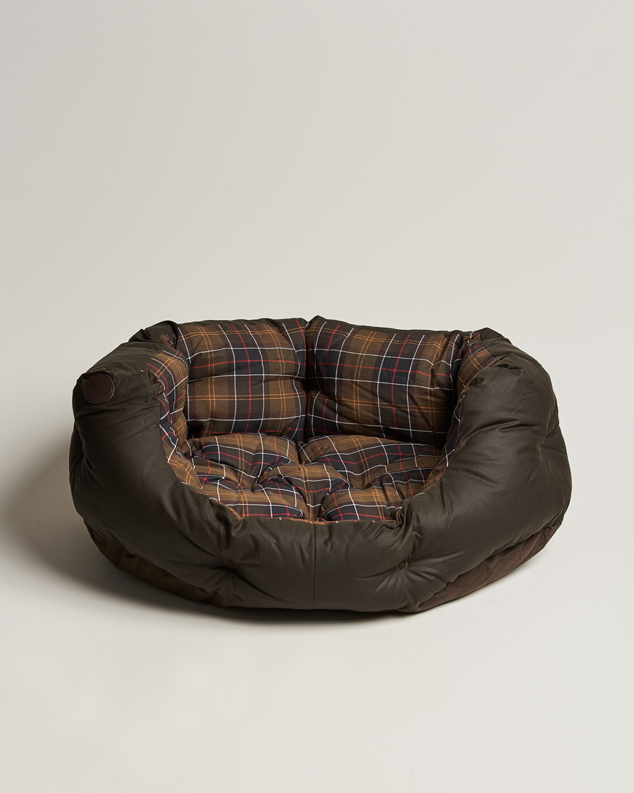Herre | Barbour Lifestyle Wax Cotton Dog Bed 30' Olive | Barbour Lifestyle | Wax Cotton Dog Bed 30' Olive