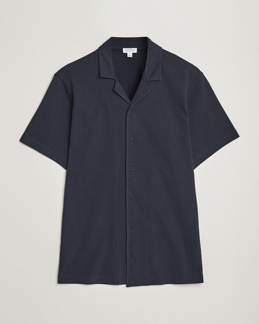 Herre | Skjorter | Sunspel | Riviera Resort Shirt Navy