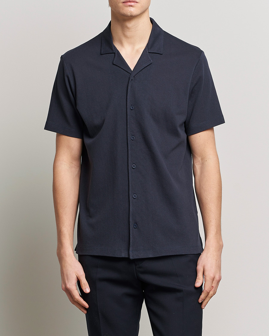 Herre | Polotrøjer | Sunspel | Riviera Resort Shirt Navy