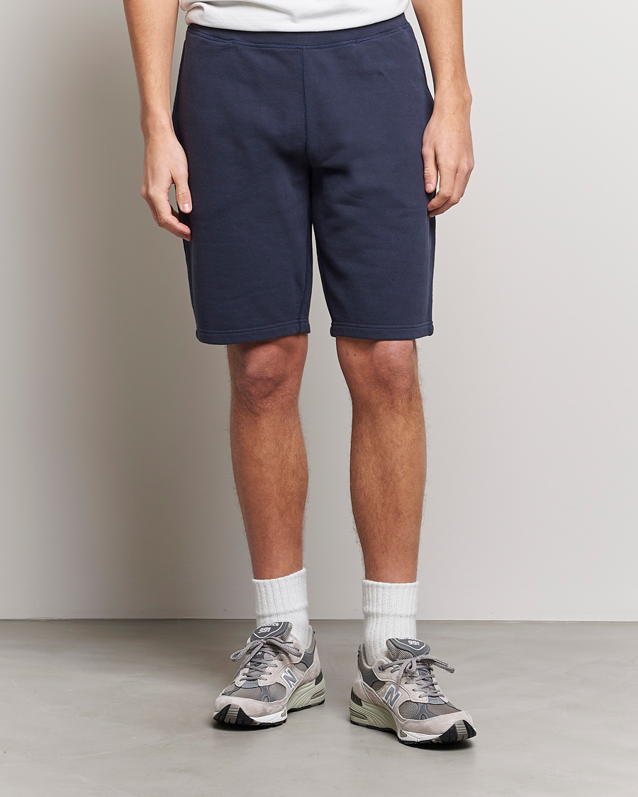 Herre | Træningsshorts | Sunspel | Loopback Shorts Navy