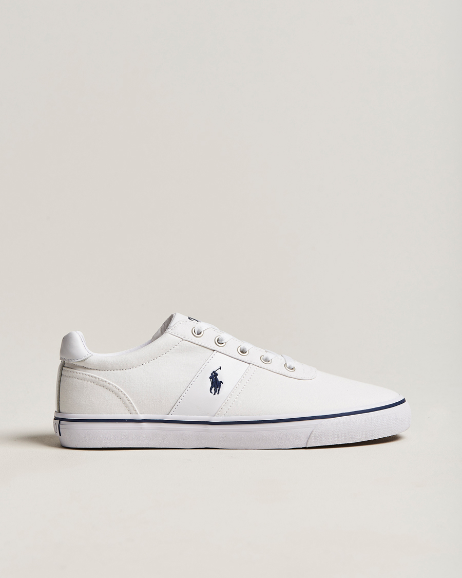 Herre | Polo Ralph Lauren Hanford Canvas Sneaker White/Navy | Polo Ralph Lauren | Hanford Canvas Sneaker White/Navy