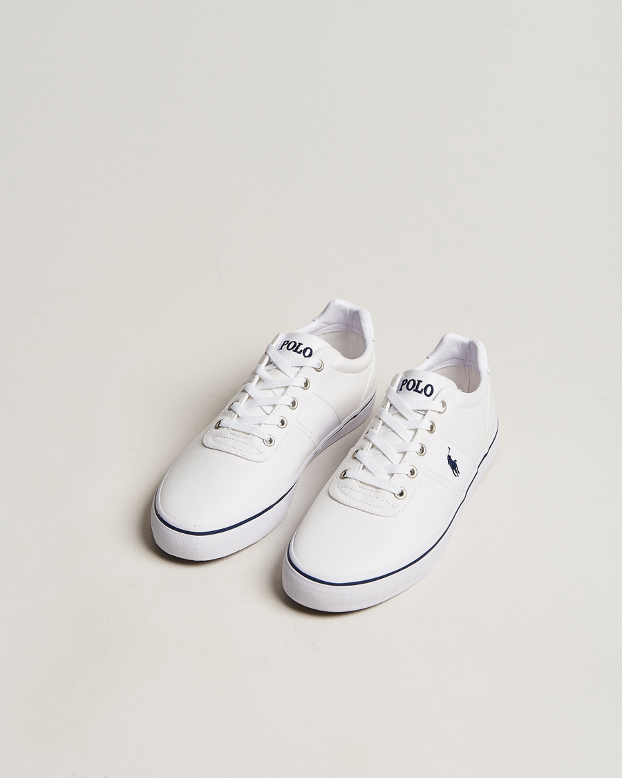 Herre |  | Polo Ralph Lauren | Hanford Canvas Sneaker Pure White