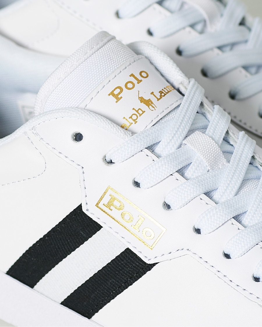 Herre | Polo Ralph Lauren Court Vulc Sneaker White/Black | Polo Ralph Lauren | Court Vulc Sneaker White/Black