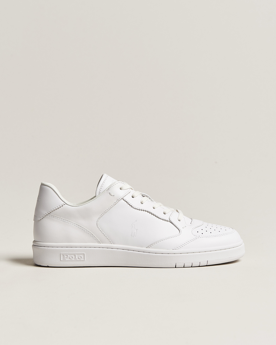 Herre | Polo Ralph Lauren Court Luxury Leather Sneaker White | Polo Ralph Lauren | Court Luxury Leather Sneaker White