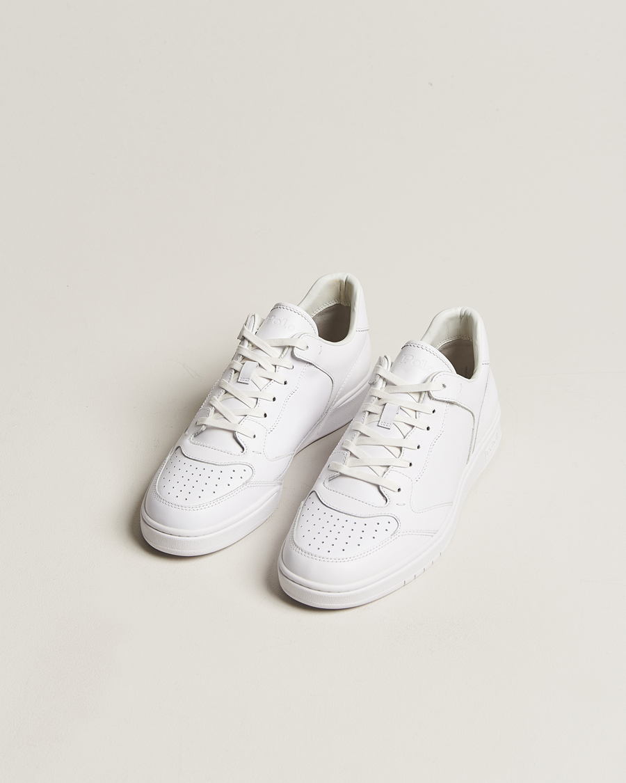 Herre | Sneakers med lavt skaft | Polo Ralph Lauren | Court Luxury Leather Sneaker White