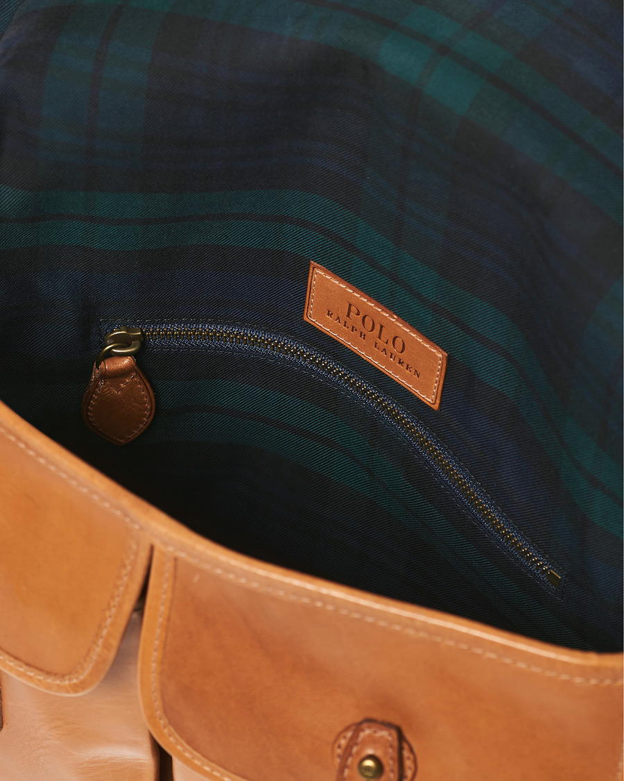 Herre | Polo Ralph Lauren Leather Duffle Bag Natural | Polo Ralph Lauren | Leather Duffle Bag Natural