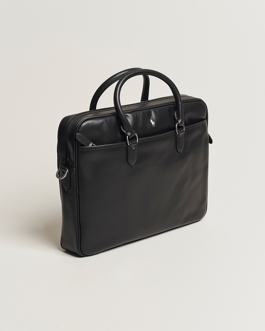 Herre | Polo Ralph Lauren Leather Briefcase Black | Polo Ralph Lauren | Leather Briefcase Black