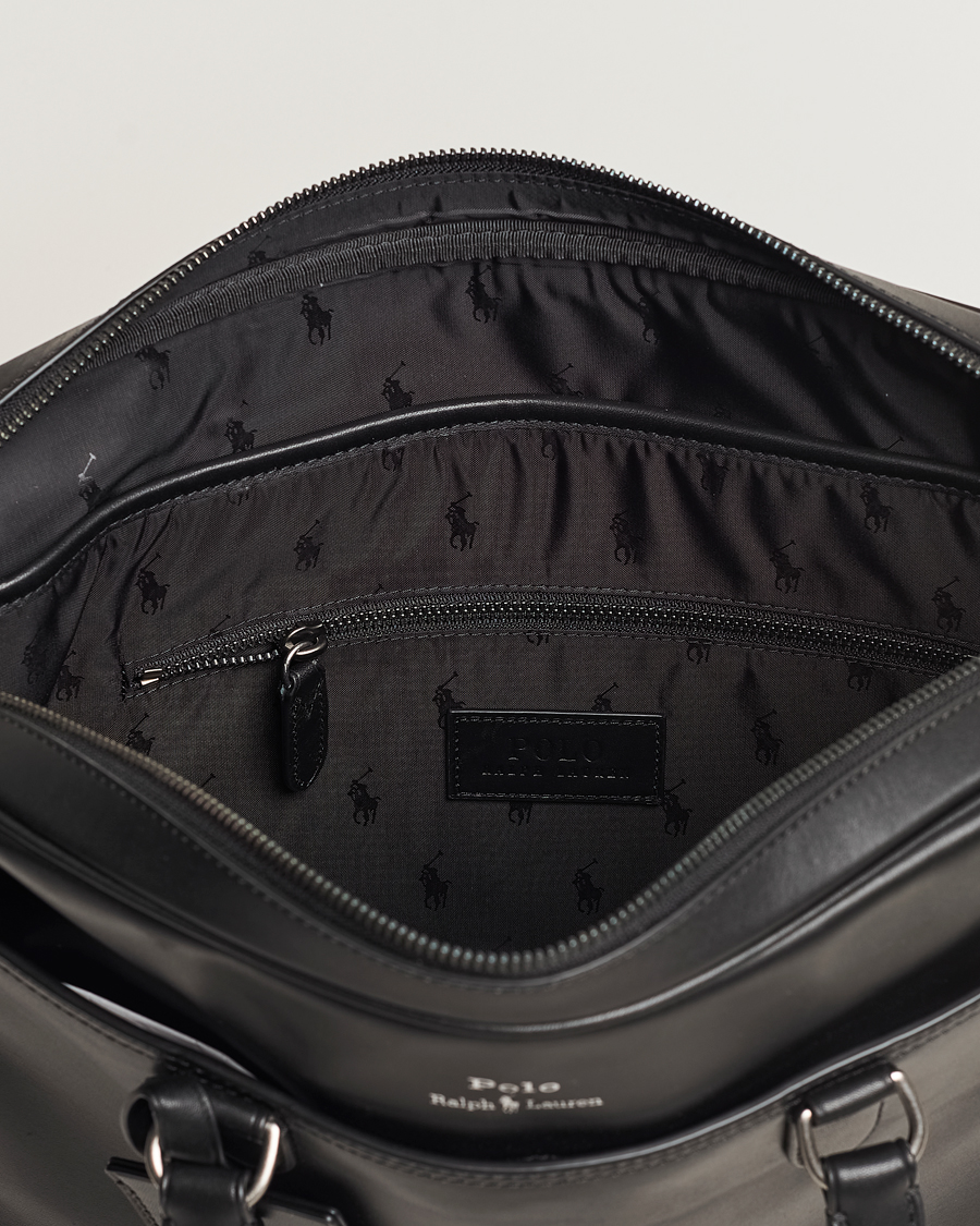 Herre | Tasker | Polo Ralph Lauren | Leather Commuter Bag  Black