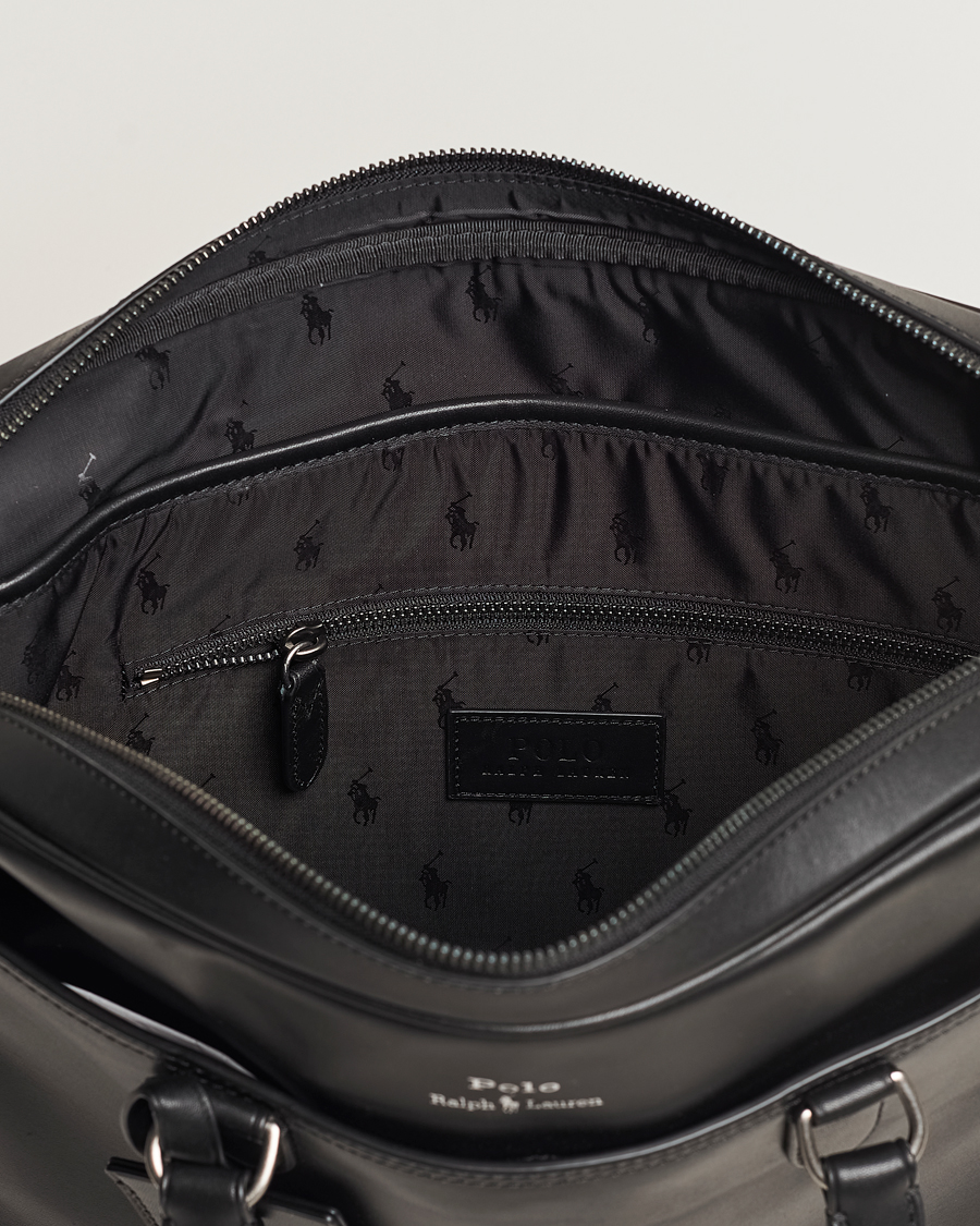 Herre | Polo Ralph Lauren Leather Briefcase Black | Polo Ralph Lauren | Leather Briefcase Black