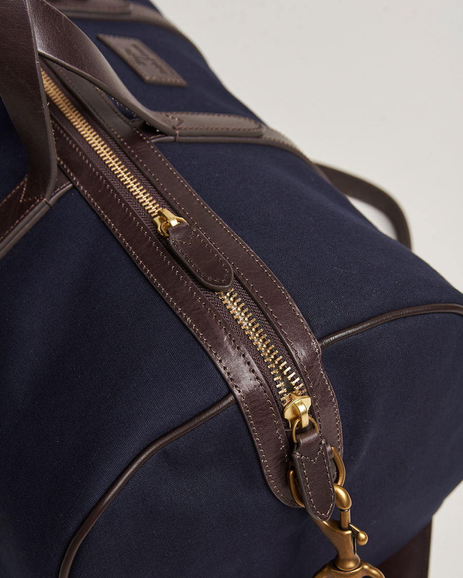 Herre | Polo Ralph Lauren Canvas/Leather Dufflebag Aviator Navy/Brown | Polo Ralph Lauren | Canvas/Leather Dufflebag Aviator Navy/Brown
