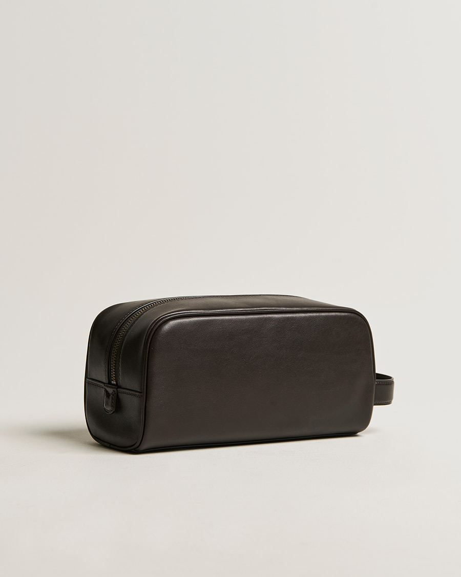 Herre | Toilettasker | Polo Ralph Lauren | Leather Washbag Brown