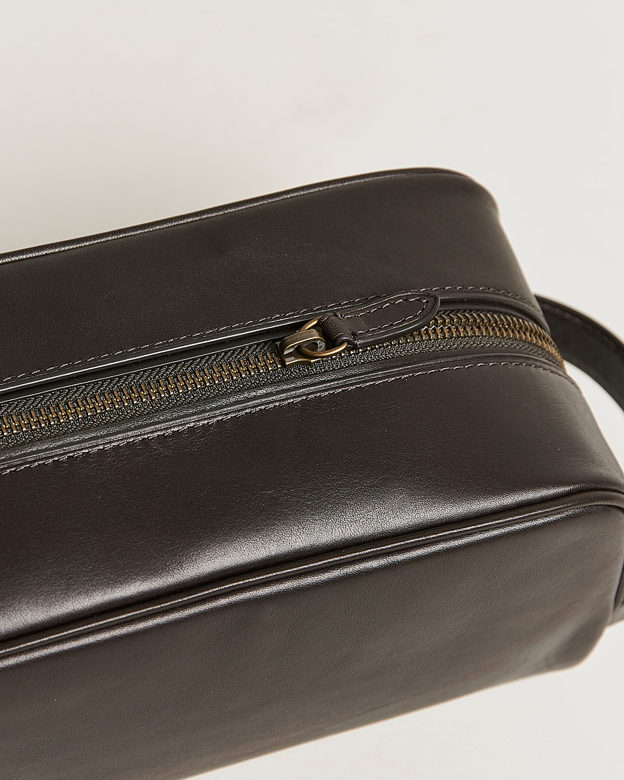 Herre | Polo Ralph Lauren Leather Washbag Brown | Polo Ralph Lauren | Leather Washbag Brown