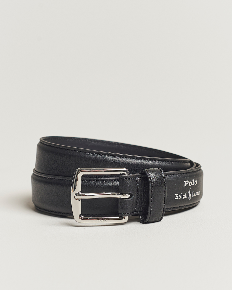 Herre | Tilbehør | Polo Ralph Lauren | Smooth Leather Belt Black