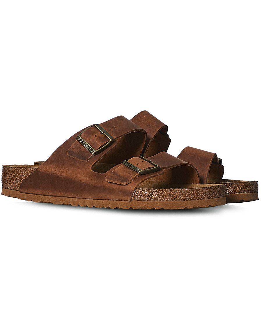 Herre | BIRKENSTOCK Arizona Soft Footbed Cognac Oiled Leather | BIRKENSTOCK | Arizona Soft Footbed Cognac Oiled Leather