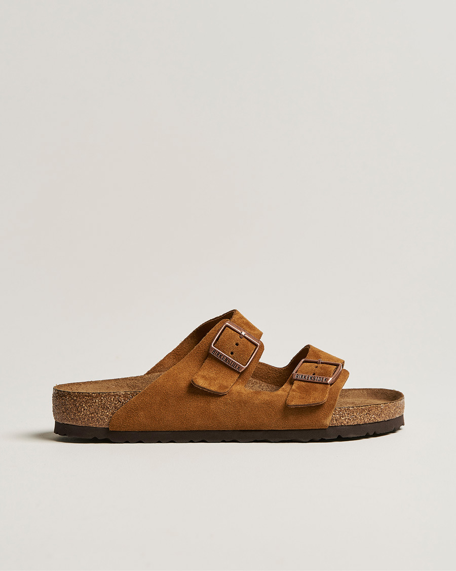 Herre | Sandaler & Hjemmesko | BIRKENSTOCK | Arizona Soft Footbed Mink Suede