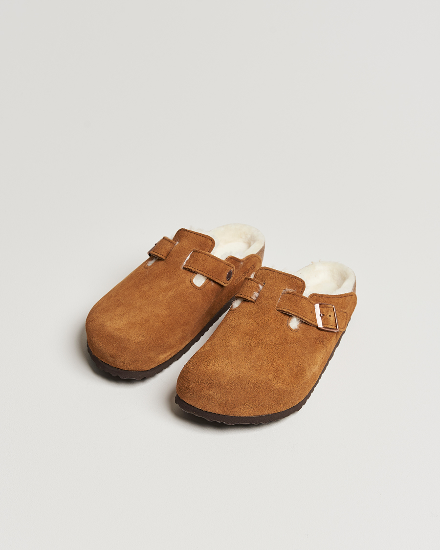 Herre | BIRKENSTOCK Boston Shearling Mink Suede | BIRKENSTOCK | Boston Shearling Mink Suede