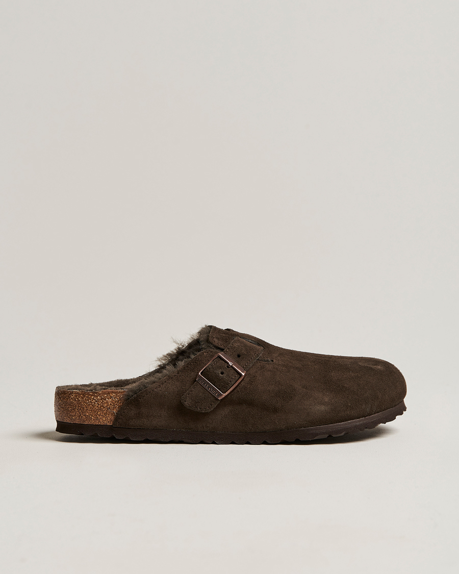 Herre | BIRKENSTOCK Boston Shearling Mocca Suede 40 | BIRKENSTOCK | Boston Shearling Mocca Suede 40