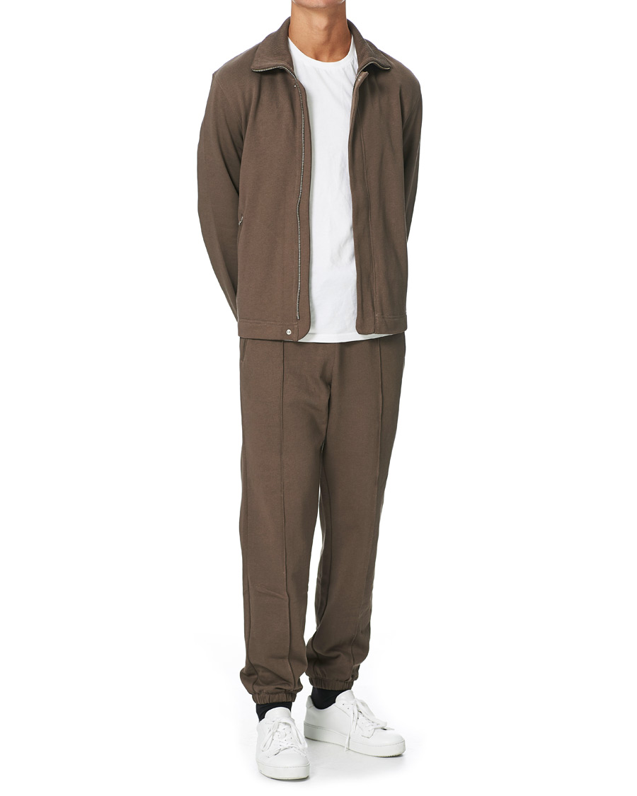 Herre | Bukser | Filippa K | Organic Cotton Jersey Track Pants Dark Taupe