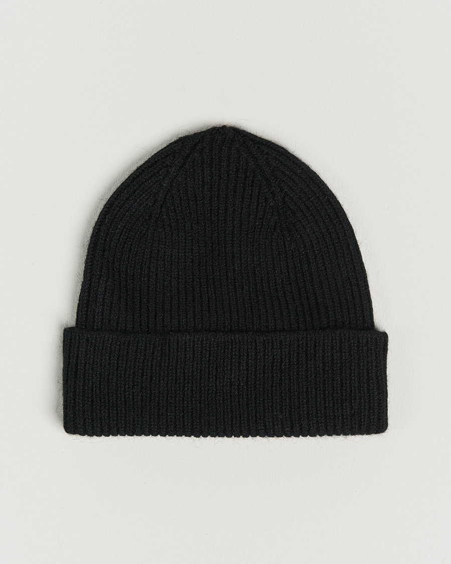 Herre | Huer | Le Bonnet | Lambswool/Caregora Beanie Onyx