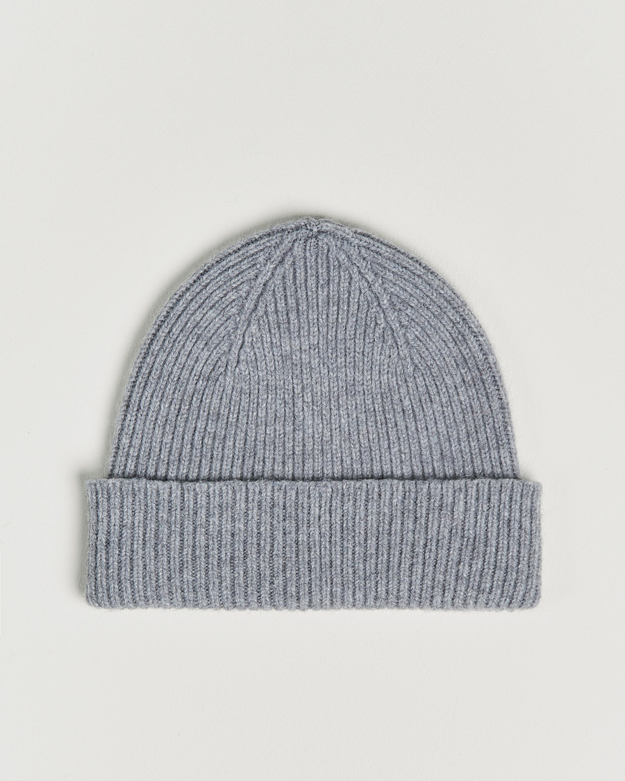 Herre | Huer | Le Bonnet | Lambswool/Caregora Beanie Smoke
