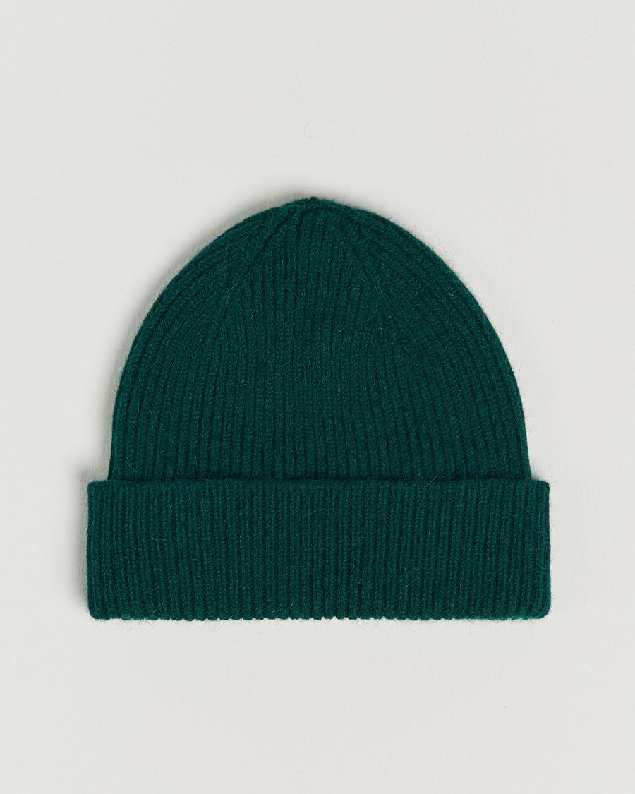Herre | Huer | Le Bonnet | Lambswool/Caregora Beanie Moss