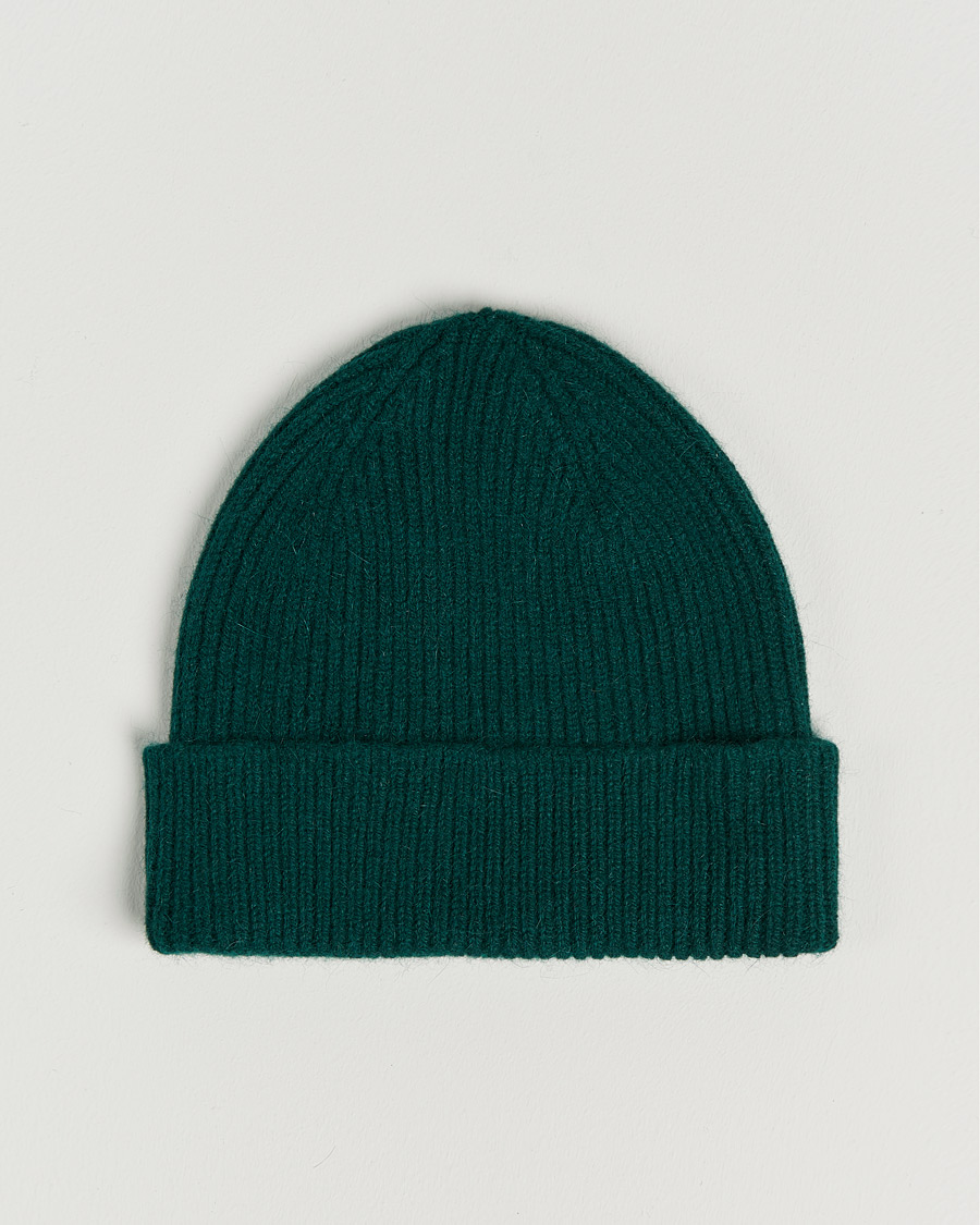 Herre | Huer | Le Bonnet | Lambswool/Caregora Beanie Moss
